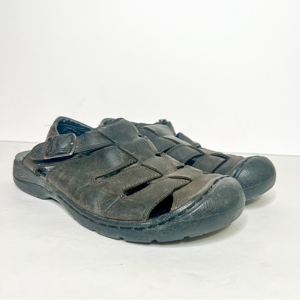 Keen Monterey Leather Fisherman Sandals Size 9 Men’s Black